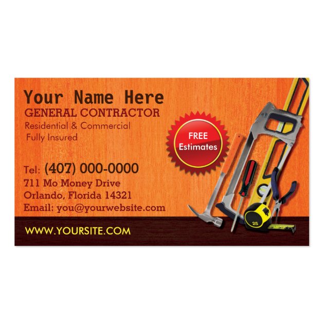 handyman business cards template